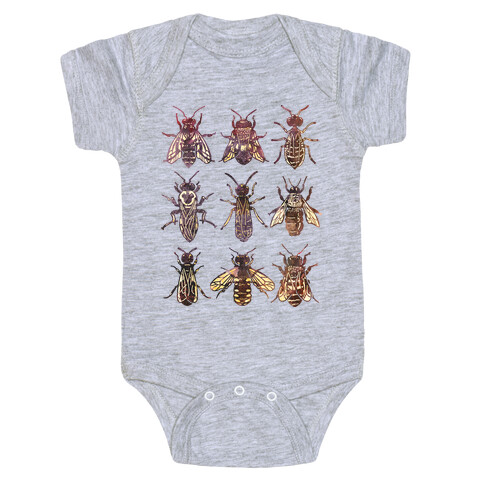 Bee Species Baby One-Piece