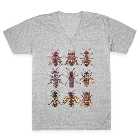 Bee Species V-Neck Tee Shirt