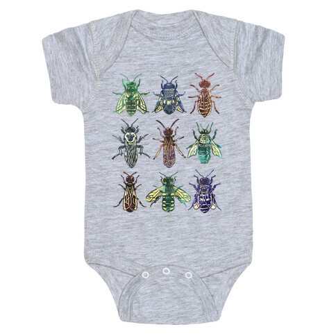 Bee Species Baby One-Piece