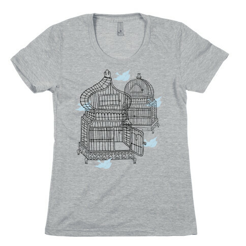 Open Birdcage Womens T-Shirt