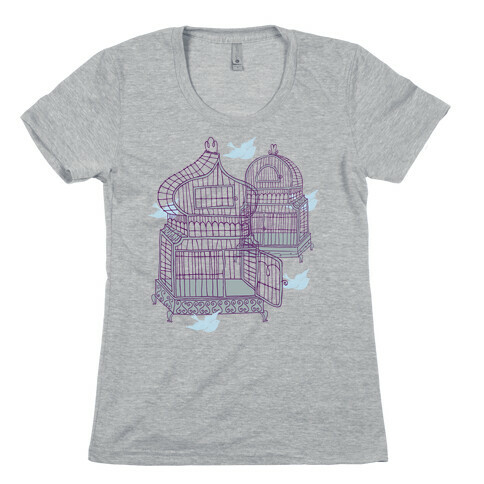 Open Birdcage Womens T-Shirt
