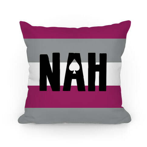 Nah- Asexual Pride Pillow