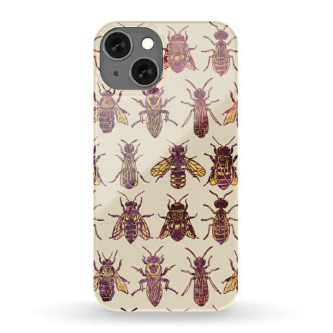 Bee Species Pattern Phone Case