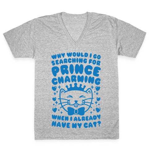 Cat Prince V-Neck Tee Shirt