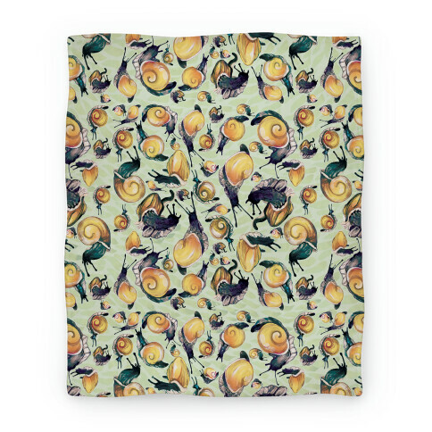 Golden Snail Shells Blanket