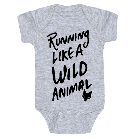 Running Like A Wild Animal Baby One-Piece