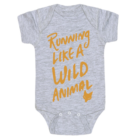 Running Like A Wild Animal Baby One-Piece