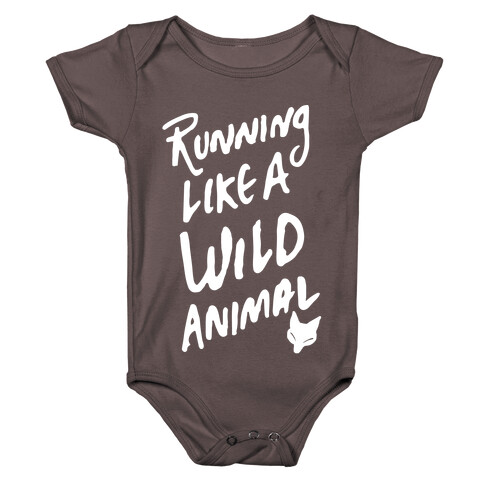 Running Like A Wild Animal Baby One-Piece