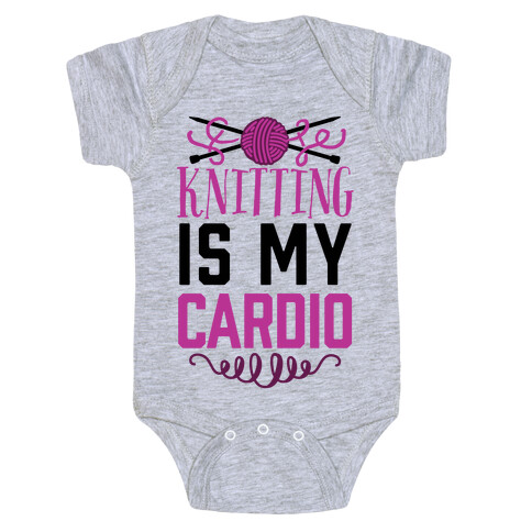 Knitting Is My Cardio Baby One-Piece