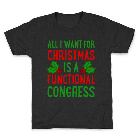 All I Want For Christmas Is A Functional Congress Kids T-Shirt