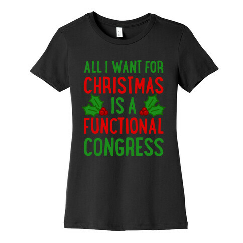 All I Want For Christmas Is A Functional Congress Womens T-Shirt