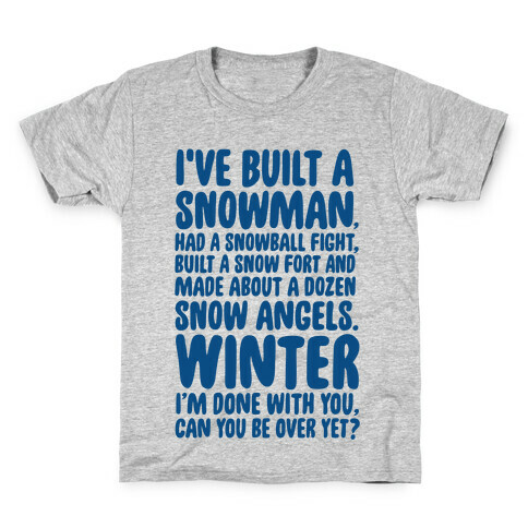 Over Winter Time Kids T-Shirt
