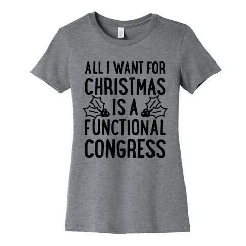 All I Want For Christmas Is A Functional Congress Womens T-Shirt