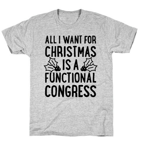 All I Want For Christmas Is A Functional Congress T-Shirt