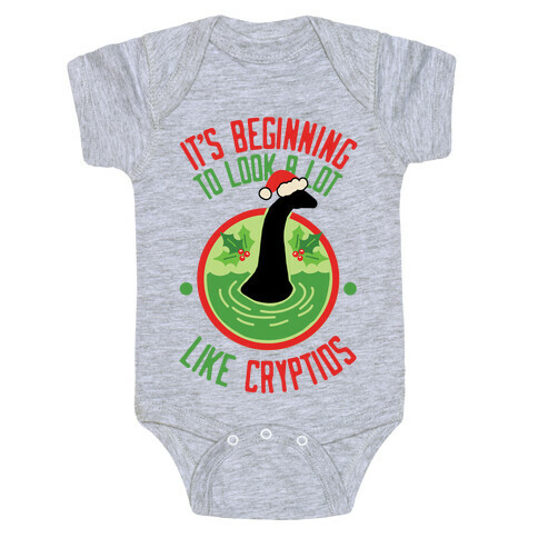 It's Beginning To Look A Lot Like Cryptids (Nessie) Baby One-Piece