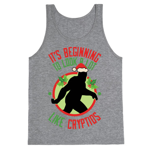 It's Beginning To Look A Lot Like Cryptids (Bigfoot) Tank Top