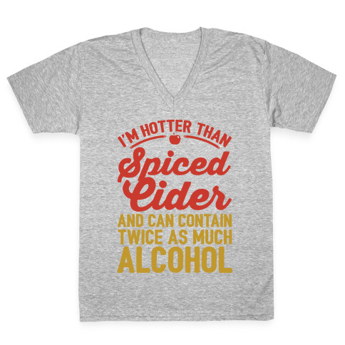 Hotter Than Spiced Cider V-Neck Tee Shirt