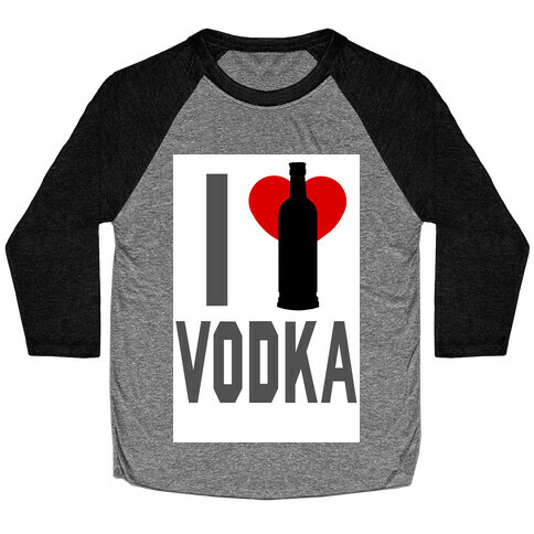 I <3 Vodka (Tank) Baseball Tee