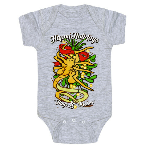 Happy Holidays Hugs and Kisses Baby One-Piece