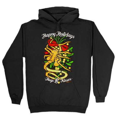 Happy Holidays Hugs and Kisses Hooded Sweatshirt