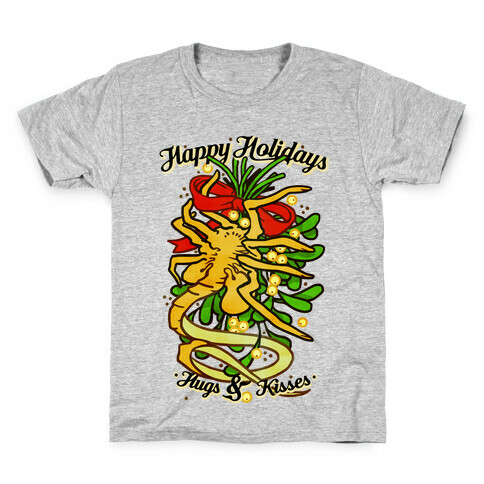 Happy Holidays Hugs and Kisses Kids T-Shirt
