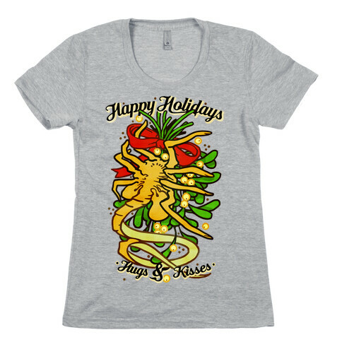 Happy Holidays Hugs and Kisses Womens T-Shirt