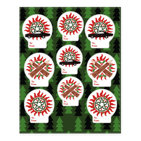 Winchester Family Christmas  Stickers and Decal Sheet