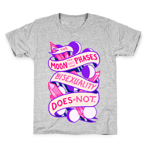 The Moon Has Phases, Bisexuality Does Not Kids T-Shirt