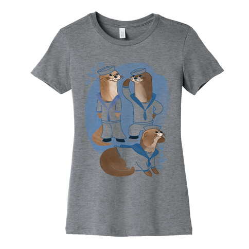 Sea Sailor Otters Womens T-Shirt