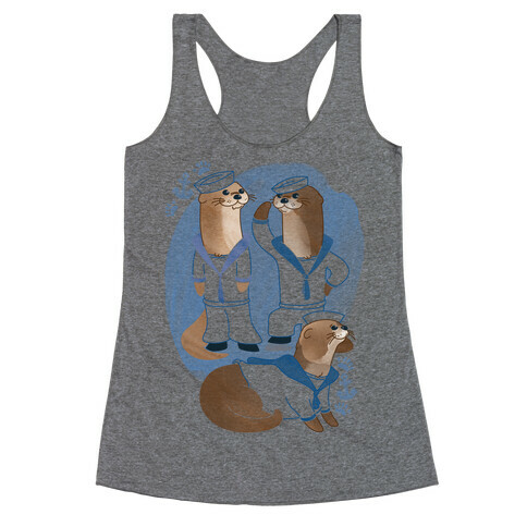 Sea Sailor Otters Racerback Tank Top