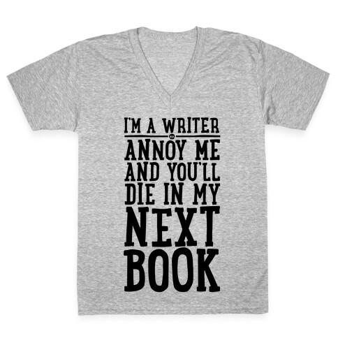 I'm A Writer V-Neck Tee Shirt