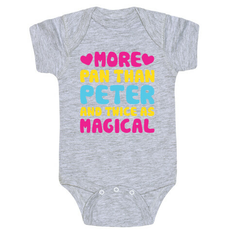 More Pan Than Peter And Twice As Magical Baby One-Piece