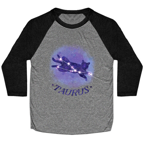 Cat Zodiac: Taurus Baseball Tee