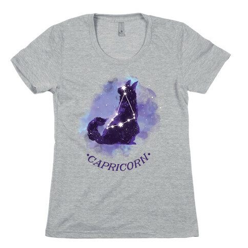 Cat Zodiac: Capricorn Womens T-Shirt
