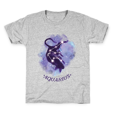 Cat Zodiac: Aquarius Kids T-Shirt