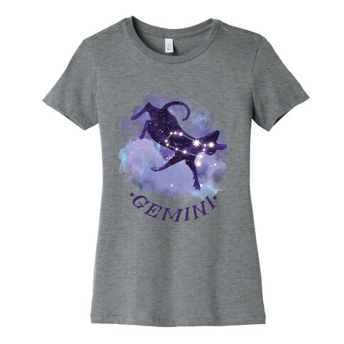 Cat Zodiac: Gemini Womens T-Shirt