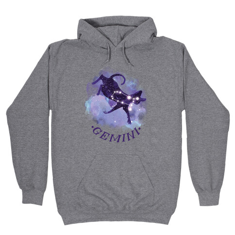 Cat Zodiac: Gemini Hooded Sweatshirt