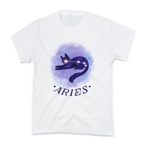 Cat Zodiac: Aries Kids T-Shirt