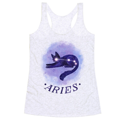 Cat Zodiac: Aries Racerback Tank Top