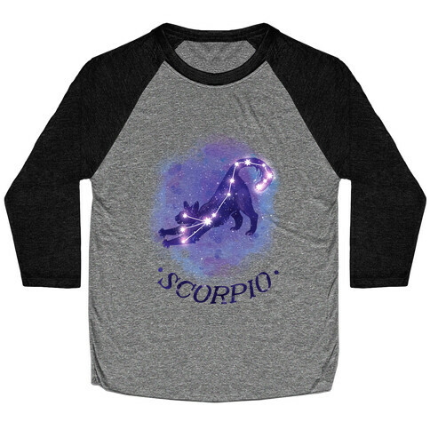 Cat Zodiac: Scorpio Baseball Tee