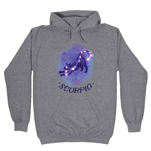 Cat Zodiac: Scorpio Hooded Sweatshirt