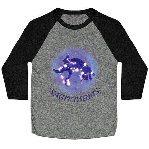 Cat Zodiac: Sagittarius Baseball Tee