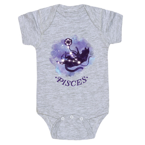 Cat Zodiac: Pisces Baby One-Piece