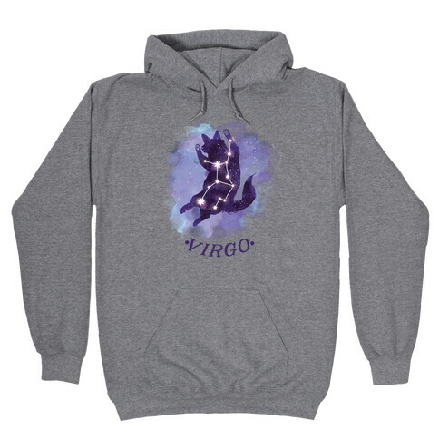 Cat Zodiac: Virgo Hooded Sweatshirt