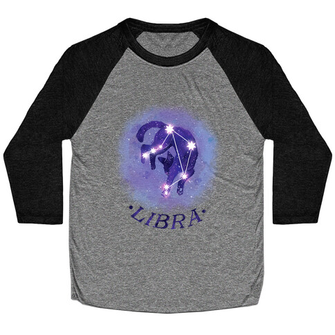 Cat Zodiac: Libra Baseball Tee