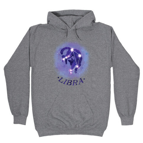 Cat Zodiac: Libra Hooded Sweatshirt