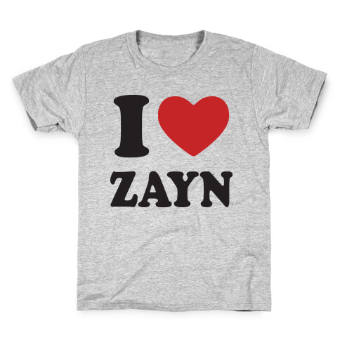 I Love Zayn Kids T-Shirt