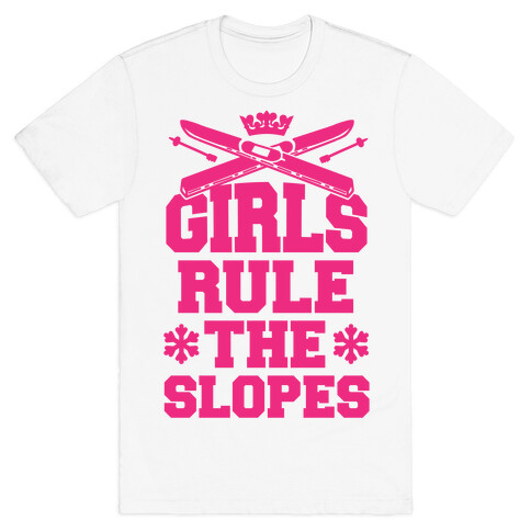Girls Rule The Ski Slopes T-Shirt
