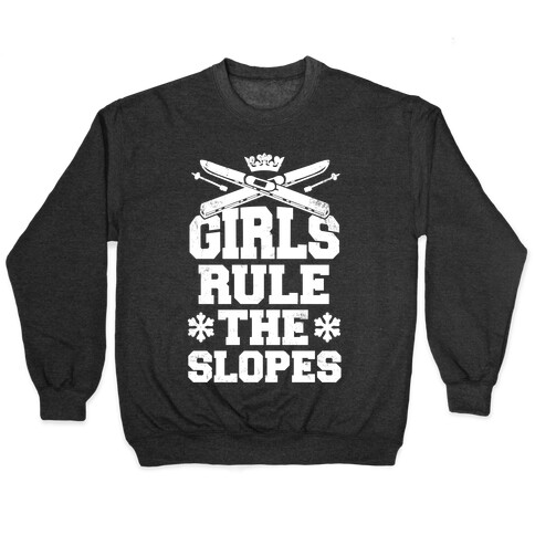 Girls Rule The Ski Slopes Vintage Style Pullover