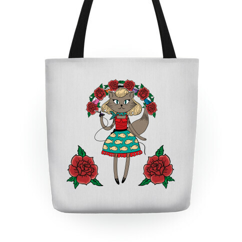 Tattooed Kitty Tote